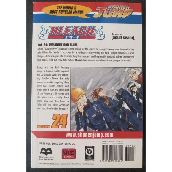 Bleach Vol 24 by Tite Kubo – Viz Sep 2008 Manga PB VG+ - Picture 2 of 2